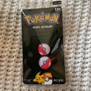 Poké Ball 7/16” Acrylic Plugs